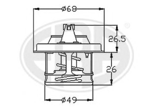 ERA 350299 termostatas, aušinimo skystis 
 Aušinimo sistema -> Termostatas/tarpiklis -> Thermostat
46130346, 77 00 578 467, 79 01 245 278