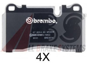 A.B.S. 37895S stabdžių trinkelių rinkinys, diskinis stabdys 
 Techninės priežiūros dalys -> Papildomas remontas
8J0698151H