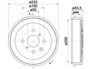 HELLA 8DT 355 300-581 stabdžių būgnas 
 Stabdžių sistema -> Būgninis stabdys -> Stabdžių būgnas
424748, 424748, 424310H010