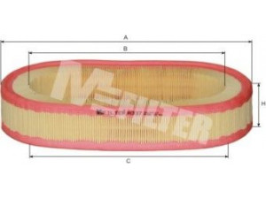 MFILTER A 337 oro filtras 
 Filtrai -> Oro filtras
5010 235, 5017 035, 5017 848, 860 X 9601 BTA