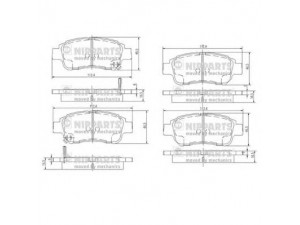 NIPPARTS J3602086 stabdžių trinkelių rinkinys, diskinis stabdys 
 Techninės priežiūros dalys -> Papildomas remontas
04465-52052, 04465-52070, 04465-52130