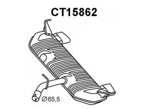 VENEPORTE CT15862 galinis duslintuvas 
 Išmetimo sistema -> Duslintuvas
1730CY