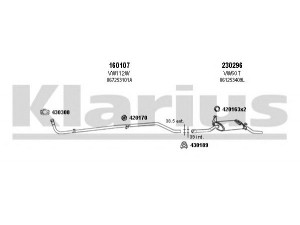 KLARIUS 930009E išmetimo sistema 
 Išmetimo sistema -> Išmetimo sistema, visa