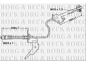 BORG & BECK BBH7121 stabdžių žarnelė 
 Stabdžių sistema -> Stabdžių žarnelės
13 116 136, 13116136, 13334945