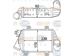 HELLA 8ML 376 776-591 tarpinis suslėgto oro aušintuvas, kompresorius 
 Variklis -> Oro tiekimas -> Įkrovos agregatas (turbo/superįkrova) -> Tarpinis suslėgto oro aušintuvas
701 145 805 A