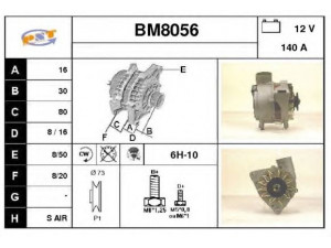 SNRA BM8056 kintamosios srovės generatorius 
 Elektros įranga -> Kint. sr. generatorius/dalys -> Kintamosios srovės generatorius