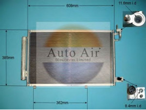 AUTO AIR GLOUCESTER 16-6507A kondensatorius, oro kondicionierius
1513108, 1521951, 1526277, 8V5119710BB