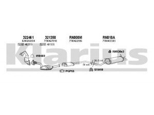 KLARIUS 720890U išmetimo sistema