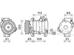 VAN WEZEL 2500K289 kompresorius, oro kondicionierius 
 Oro kondicionavimas -> Kompresorius/dalys
38810RJJ003