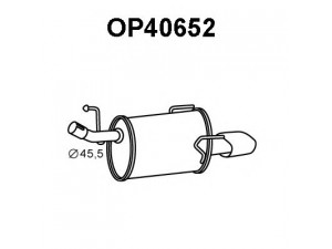 VENEPORTE OP40652 galinis duslintuvas 
 Išmetimo sistema -> Duslintuvas
5852197, 93335170