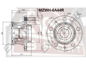 ASVA MZWH-6A44R rato stebulė 
 Ašies montavimas/vairavimo mechanizmas/ratai -> Rato stebulė/montavimas -> Rato stebulė
G14V-26-15XA, G14V-26-15XB