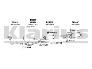 KLARIUS 790079U išmetimo sistema 
 Išmetimo sistema -> Išmetimo sistema, visa