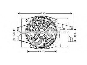 AVA QUALITY COOLING CR7501 ventiliatorius, radiatoriaus