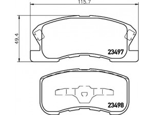 HELLA PAGID 8DB 355 017-111 stabdžių trinkelių rinkinys, diskinis stabdys 
 Techninės priežiūros dalys -> Papildomas remontas
0449197201, 0449197201000, 0449197205