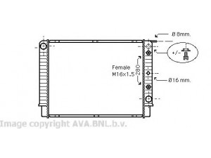 AVA QUALITY COOLING VO2098 radiatorius, variklio aušinimas 
 Aušinimo sistema -> Radiatorius/alyvos aušintuvas -> Radiatorius/dalys
1397560, 8601017, 8603900