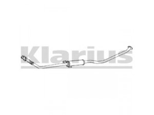 KLARIUS 270708 vidurinis duslintuvas 
 Išmetimo sistema -> Duslintuvas
174100N030