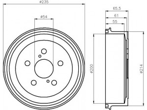 HELLA PAGID 8DT 355 301-511 stabdžių būgnas 
 Stabdžių sistema -> Būgninis stabdys -> Stabdžių būgnas
4243132020