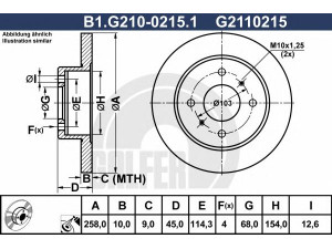 GALFER B1.G210-0215.1 stabdžių diskas 
 Dviratė transporto priemonės -> Stabdžių sistema -> Stabdžių diskai / priedai
43206-99J00, 43206-99J01