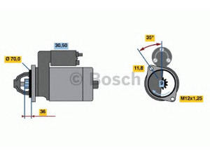 BOSCH 0 986 022 611 starteris 
 Elektros įranga -> Starterio sistema -> Starteris
31200-PWA-G01, 31200-PWA-G51, DDVDU HONDA