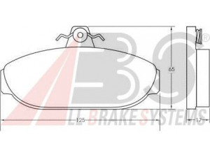 A.B.S. 36505 stabdžių trinkelių rinkinys, diskinis stabdys 
 Techninės priežiūros dalys -> Papildomas remontas
2701751, 2701951, 2711740, 271184