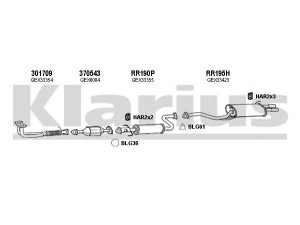 KLARIUS 120043U išmetimo sistema 
 Išmetimo sistema -> Išmetimo sistema, visa