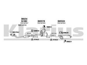 KLARIUS 060287U išmetimo sistema 
 Išmetimo sistema -> Išmetimo sistema, visa