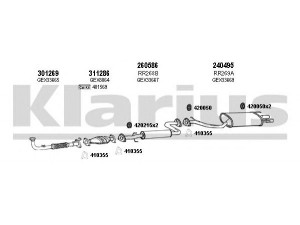 KLARIUS 120129E išmetimo sistema 
 Išmetimo sistema -> Išmetimo sistema, visa