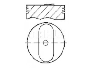 MAHLE ORIGINAL SS0250400 stūmoklis