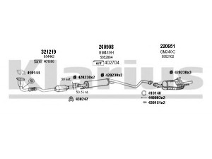 KLARIUS 391291E išmetimo sistema 
 Išmetimo sistema -> Išmetimo sistema, visa