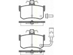 TRISCAN 8110 10509 stabdžių trinkelių rinkinys, diskinis stabdys 
 Techninės priežiūros dalys -> Papildomas remontas
43022-SG9-V00, GBP90302