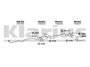 KLARIUS 720415U išmetimo sistema 
 Išmetimo sistema -> Išmetimo sistema, visa