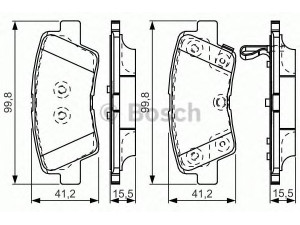 BOSCH 0 986 TB3 204 stabdžių trinkelių rinkinys, diskinis stabdys 
 Techninės priežiūros dalys -> Papildomas remontas
583021RA30, 583021WA35, 583023XA30