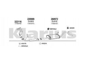 KLARIUS 300078E išmetimo sistema 
 Išmetimo sistema -> Išmetimo sistema, visa