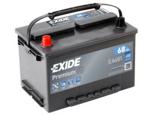 EXIDE _EA681 starterio akumuliatorius; starterio akumuliatorius 
 Elektros įranga -> Akumuliatorius