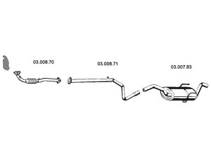 EBERSPÄCHER 032174 išmetimo sistema 
 Išmetimo sistema -> Išmetimo sistema, visa