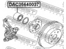 FEBEST DAC35640037 rato guolis 
 Ašies montavimas/vairavimo mechanizmas/ratai -> Rato stebulė/montavimas -> Rato guolis
90043-63253-000, 3885A043, 40210-6A00A