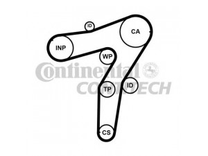 CONTITECH CT1183 paskirstymo diržas 
 Techninės priežiūros dalys -> Papildomas remontas
5636487, 55564437, 55564437, 55564437