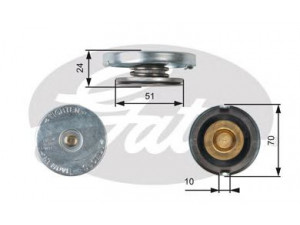 GATES RC103 radiatoriaus dangtelis
561582