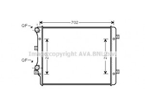 AVA QUALITY COOLING VW2207 radiatorius, variklio aušinimas 
 Aušinimo sistema -> Radiatorius/alyvos aušintuvas -> Radiatorius/dalys
1K0121251L, 5K0121251J, 1K0121251L