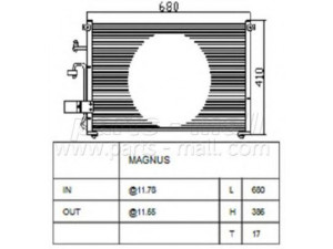 PARTS-MALL PXNCC-017 kondensatorius, oro kondicionierius 
 Oro kondicionavimas -> Kondensatorius
96327357, 96394345, 96409127, 96490238