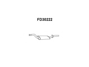 VENEPORTE FD30222 galinis duslintuvas 
 Išmetimo sistema -> Duslintuvas
1522964, 1527629, 1534560, 1583587