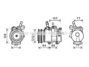 AVA QUALITY COOLING KAK236 kompresorius, oro kondicionierius 
 Oro kondicionavimas -> Kompresorius/dalys
977012F031