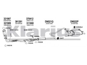 KLARIUS 270418U išmetimo sistema 
 Išmetimo sistema -> Išmetimo sistema, visa