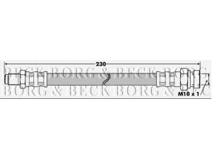BORG & BECK BBH7502 stabdžių žarnelė 
 Stabdžių sistema -> Stabdžių žarnelės
MR493450