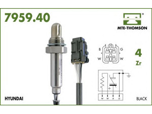 MTE-THOMSON 7959.40.040 lambda jutiklis 
 Išmetimo sistema -> Jutiklis/zondas
39210 22020, 39210 22025, 39210 22035