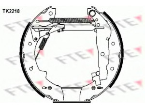 FTE TK2218 stabdžių trinkelių komplektas 
 Techninės priežiūros dalys -> Papildomas remontas
77 01 205 309