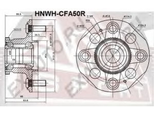 ASVA HNWH-CFA50R rato stebulė 
 Ašies montavimas/vairavimo mechanizmas/ratai -> Rato stebulė/montavimas -> Rato stebulė
42200-S0A-J51, 42200-S0A-N51