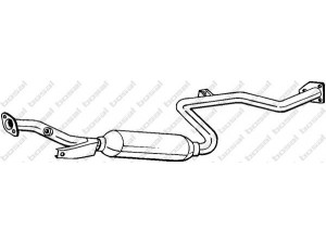 BOSAL 283-555 vidurinis duslintuvas 
 Išmetimo sistema -> Duslintuvas
MR 281180