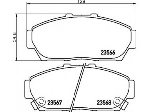HELLA 8DB 355 009-981 stabdžių trinkelių rinkinys, diskinis stabdys 
 Techninės priežiūros dalys -> Papildomas remontas
45022ST7000, 45022ST7010, 45022ST7020