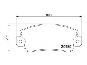 BREMBO P 23 021 stabdžių trinkelių rinkinys, diskinis stabdys 
 Techninės priežiūros dalys -> Papildomas remontas
71770983, 792589, 793325